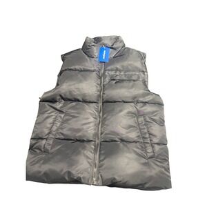 Sixth June NEW Women's Sleeveless‎ Puffer Vest High Collar Black Size Medium